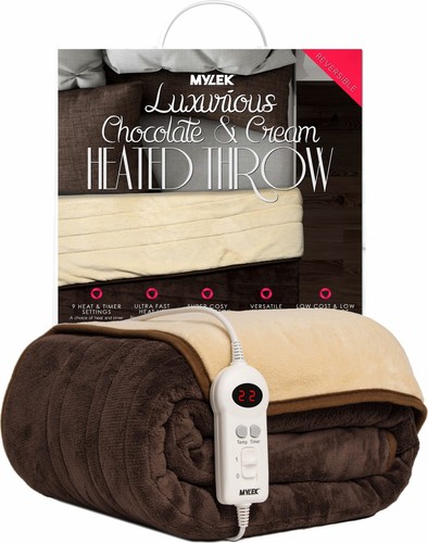 Heated throw electric over - electric,