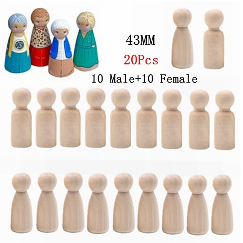 43mm wood peg doll - 43mm, little