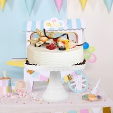  Cake Stand Round for Birthday Party Wedding Stands Pedestal White Plates