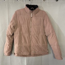 Vintage Original Puffa Jacket Coat Womens Size Small Made in UK Pale Pink (W)