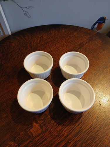 White ramekins set 4 - white,