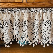 Retro Hand Crochet Curtain