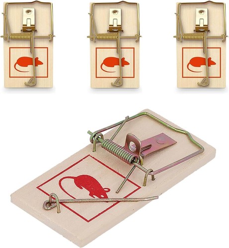 Wooden mouse traps - 4,