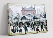 LS LOWRY, MARKET SCENE