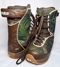 ThirtyTwo Nova Snowboard Boots UK Size 7.5 Camo Brown/Green *read Description 