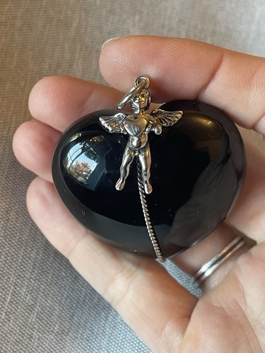 Lovely large black onyx 925 - onyx,