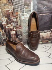 Allen Edmonds HandCrafted  Shoes Mens Size 12 B Brown Leather Penny Loafers USA