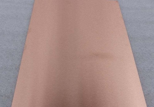 Brushed copper sheet plate - brushed,
