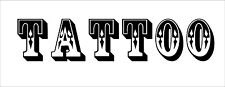 Tattoo Shop vinyl sticker window door sign graphics commercial parlour signage