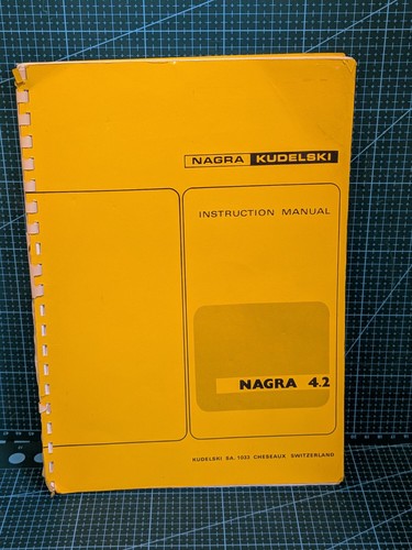 Nagra manual vintage - manual,