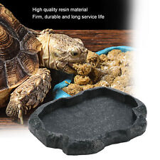 Resin Durable Reptile Rock Food And Water Dish Feeder Bowl For Tortoise Liza Tpa