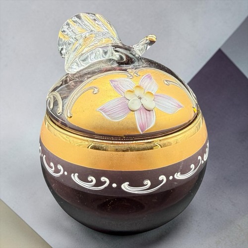 Czech bohemia purple glass - bohemia,