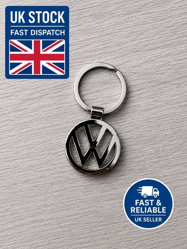Vintage keyring metal vw - metal,