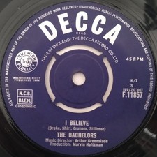 The Bachelors I Believe 7"
