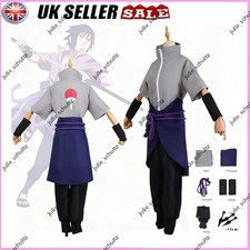 Anime Naruto Shippuden Uchiha Sasuke Cosplay Costume Full Set Halloween Outfits