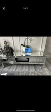 Mirrored Glass TV Stand Unit