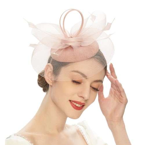 Elegant fascinator hat pillbox - hat,