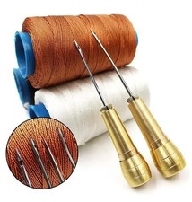 Canvas Leather Tent Sewing Awl Hand Stitcher Leather Craft Needle Kit Tool UK