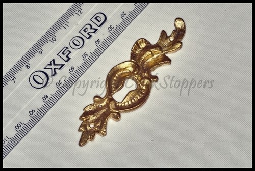 Ornate rococo brass clock - ornate,