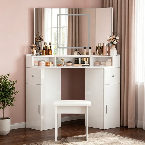 Corner mirror dressing table - mirror,
