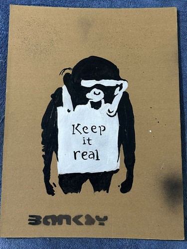 Banksy drawing and painting - drawing,