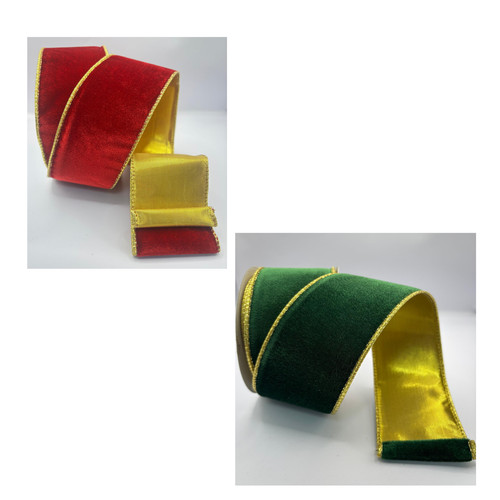 63mm wired velvet gold backed - 63mm,