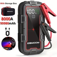 8000A Car Jump Starter Pack Booster USB LED Power Bank Battery + Carry Case