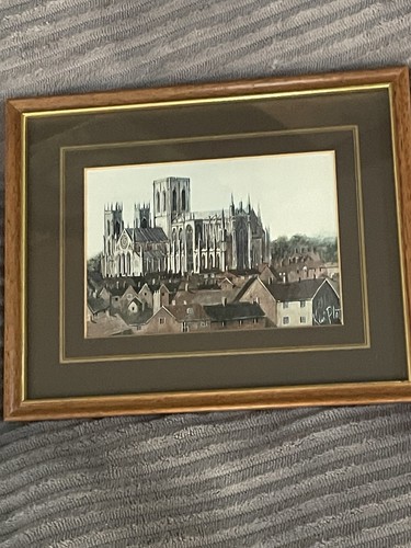 Vintage framed print - framed, york