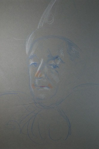 Original pastel drawing - pastel,