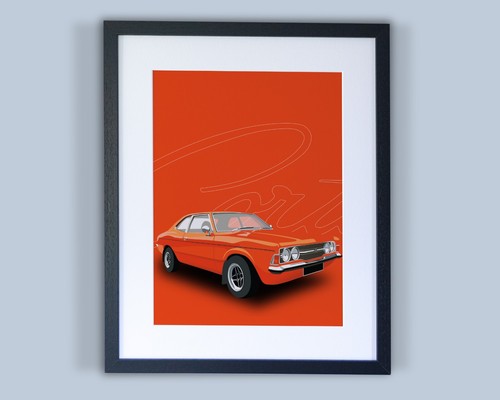 Framed classic ford art - framed,