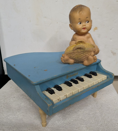 Antique schoenhut blue wooden - schoenhut,