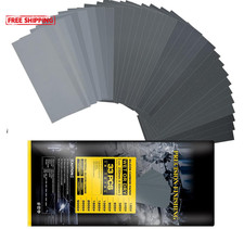 33 Pcs 11 Grade Abrasive Sanding Paper, Emery Cloth Sandpaper for car Bodywork