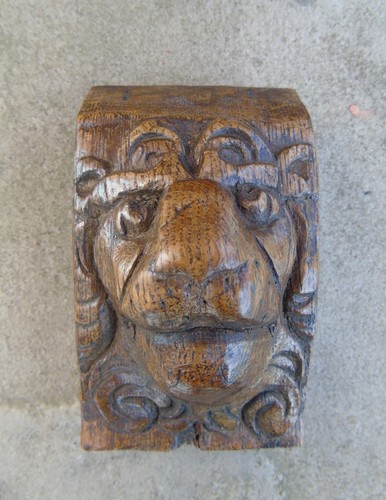 16th 17th century carved oak - 16th/17th,