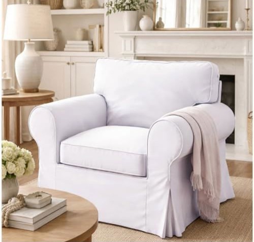 Heavy cotton ektorp armchair - heavy,