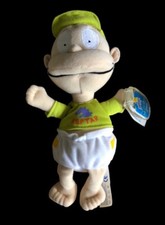 Vintage Rugrats Tommy Pickles 1998 Soft Toy Plush Doll Reptar Mattel Star Bean