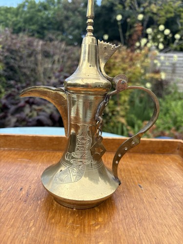 Vintage brass arabic - brass, dallah