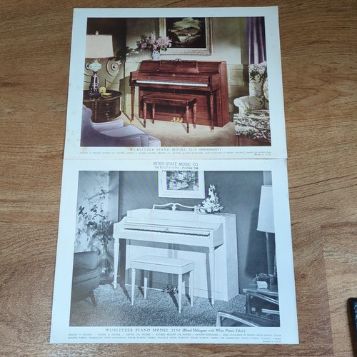 Vintage wurlitzer piano ads - ads,
