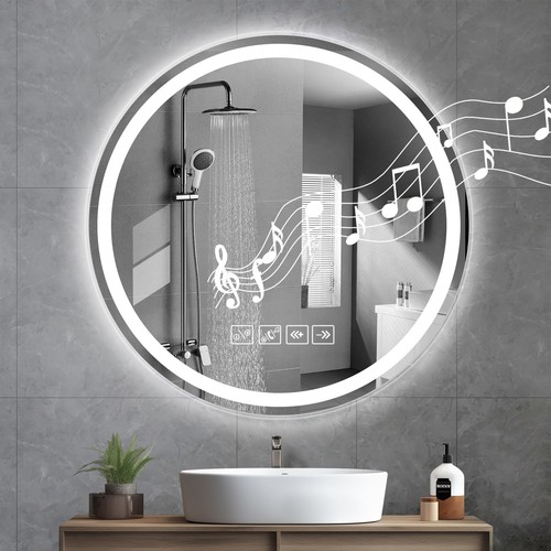 Round bathroom mirror - round,