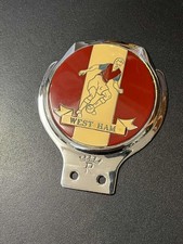 EXTREMELY RARE VINTAGE RENAMEL  WEST HAM  CAR BADGE