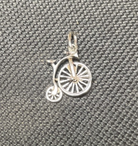 Sterling silver penny farthing - silver,