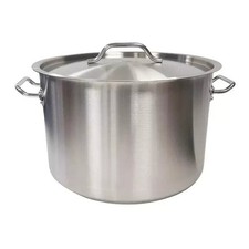 Stainless Steel Large Stock Pot Pan Brew Boiling Stew Soup Cooking Catering Pot