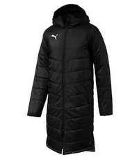 Puma Parka LigA Sideline Football Coach Jacket Winter Coat Black (655299 03) NEW