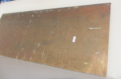 Vintage brass door kickplate - vintage,