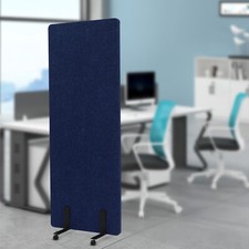 24*66" Office Partition Room Divider Privacy Screen Universal Wheels w/Brakes