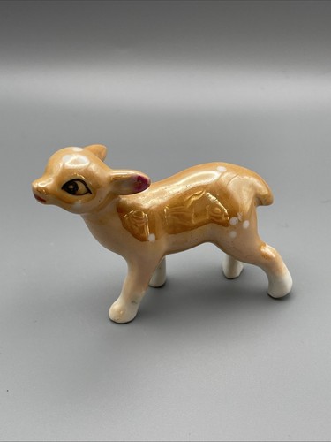 Vintage deer lustre glaze - deer,