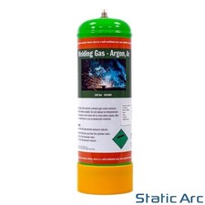 ARGON CO2 DISPOSABLE GAS BOTTLE CYLINDER KIT WELDING 100% PURE 88/12% MIX 2.2L