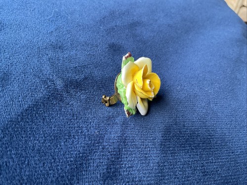 Denton china brooch - denton, made