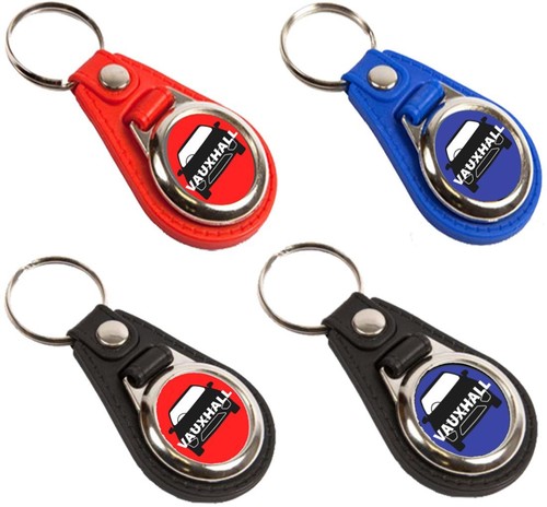 Leather look key ring - look,