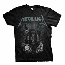 Official Metallica T Shirt Kirk Hammett Ouija Guitar Rock Metal Band Tee Mens