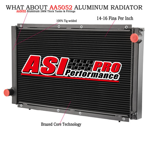Rows radiator aluminium - aluminium, for